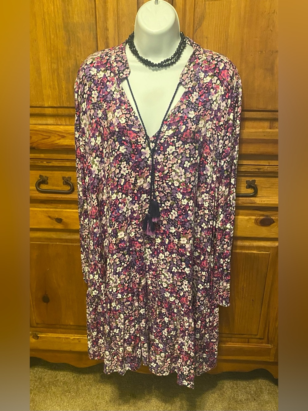 Nwt Crown & Ivy Floral Boho Peasant Dress Cottagecore Drop Waist Flowy
Mini Chic